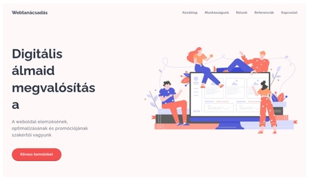 Webtanácsadás sablon