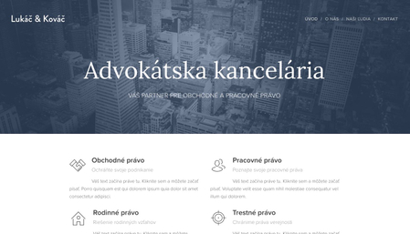 Šablóna Advokátska kancelária