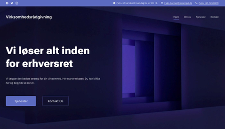 Skabelon til virksomhedskonsulenter