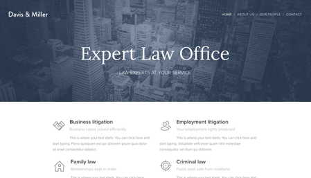 Law Office Website Template