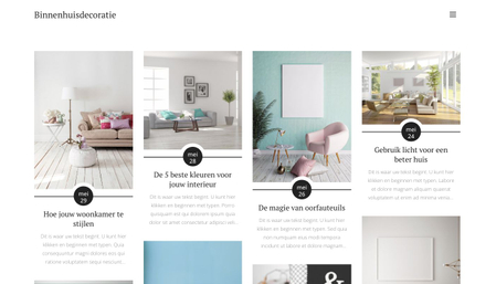 Interieur Decoratie Blog Sjabloon