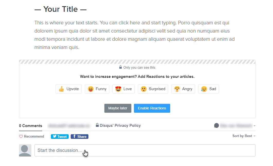 Example of widget